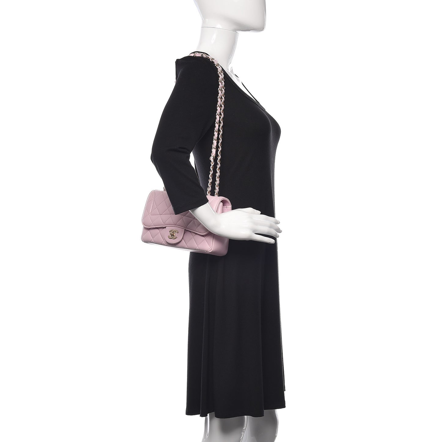 Lambskin Quilted Mini Mademoiselle Chic Flap Pink