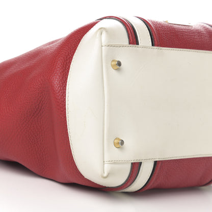 Burberry Grainy Calfskin Tote Red 14 of 17