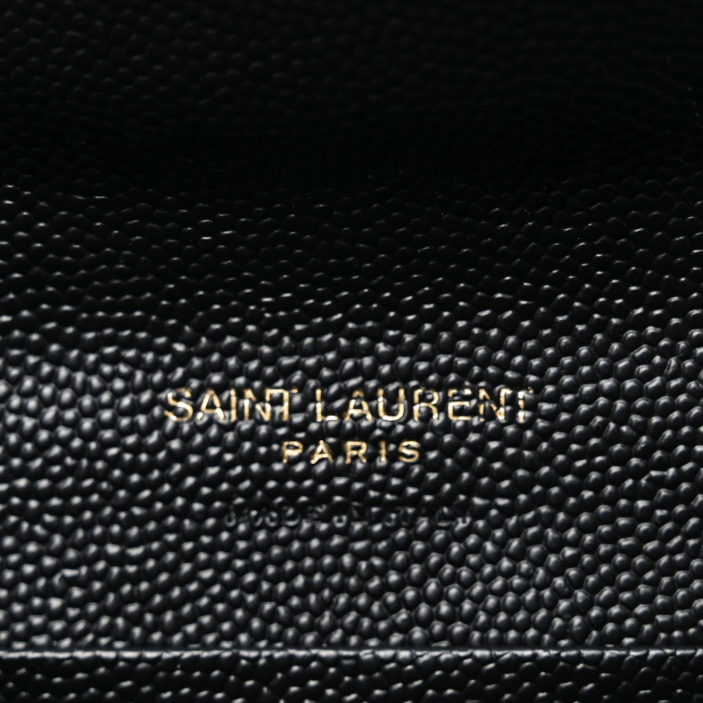 Grain De Poudre Matelasse Chevron Small Monogram Envelope Wallet Black