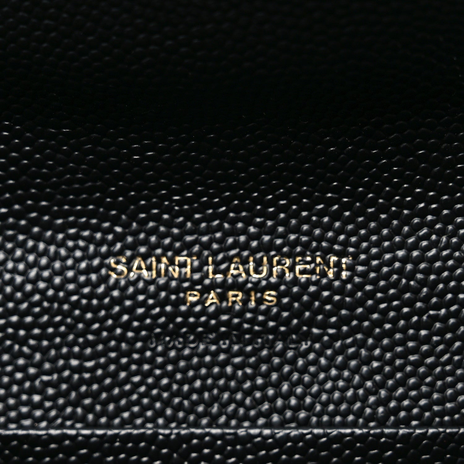 Saint Laurent Grain De Poudre Matelasse Chevron Small Monogram Envelope Wallet Black 6 of 6