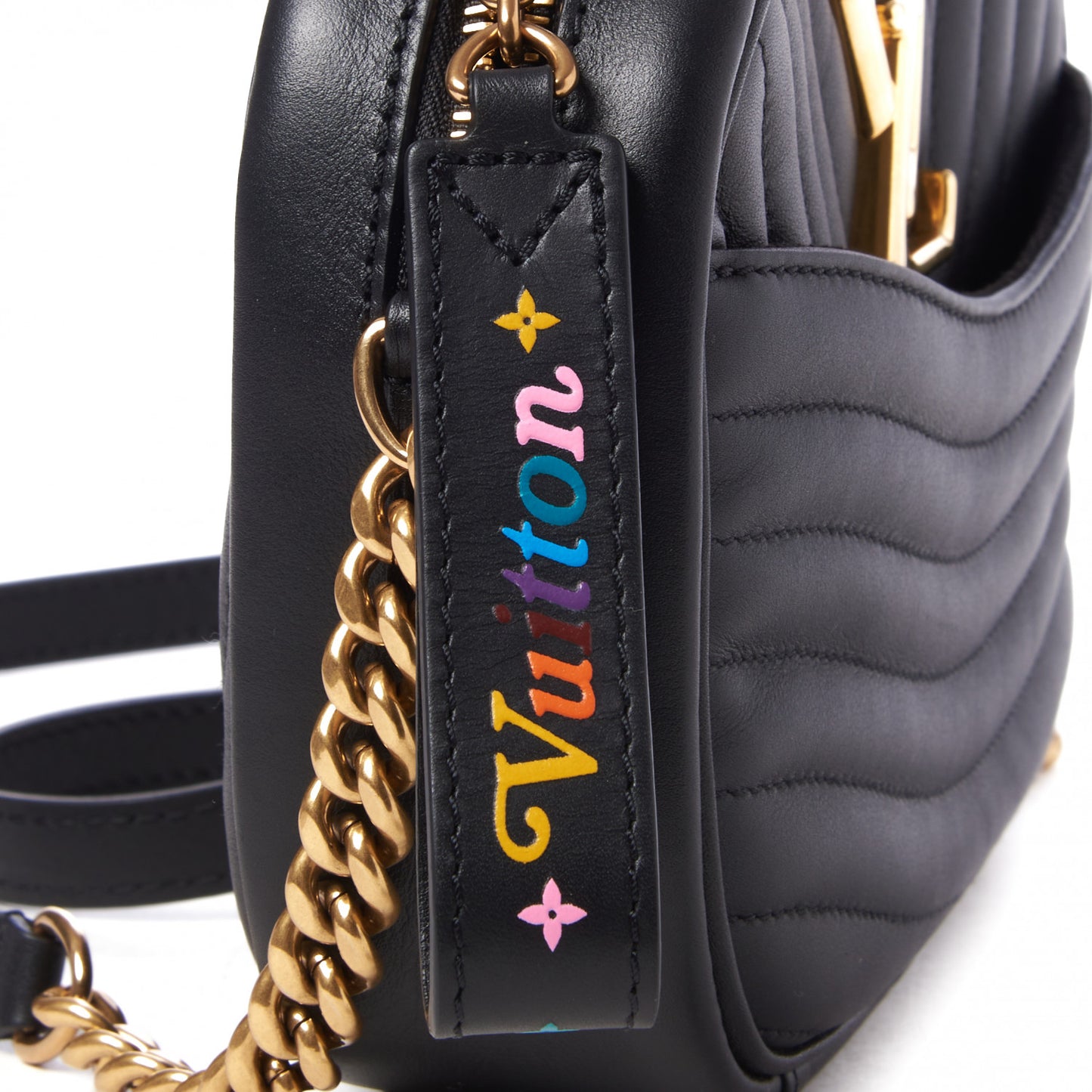 Calfskin New Wave Camera Bag Black