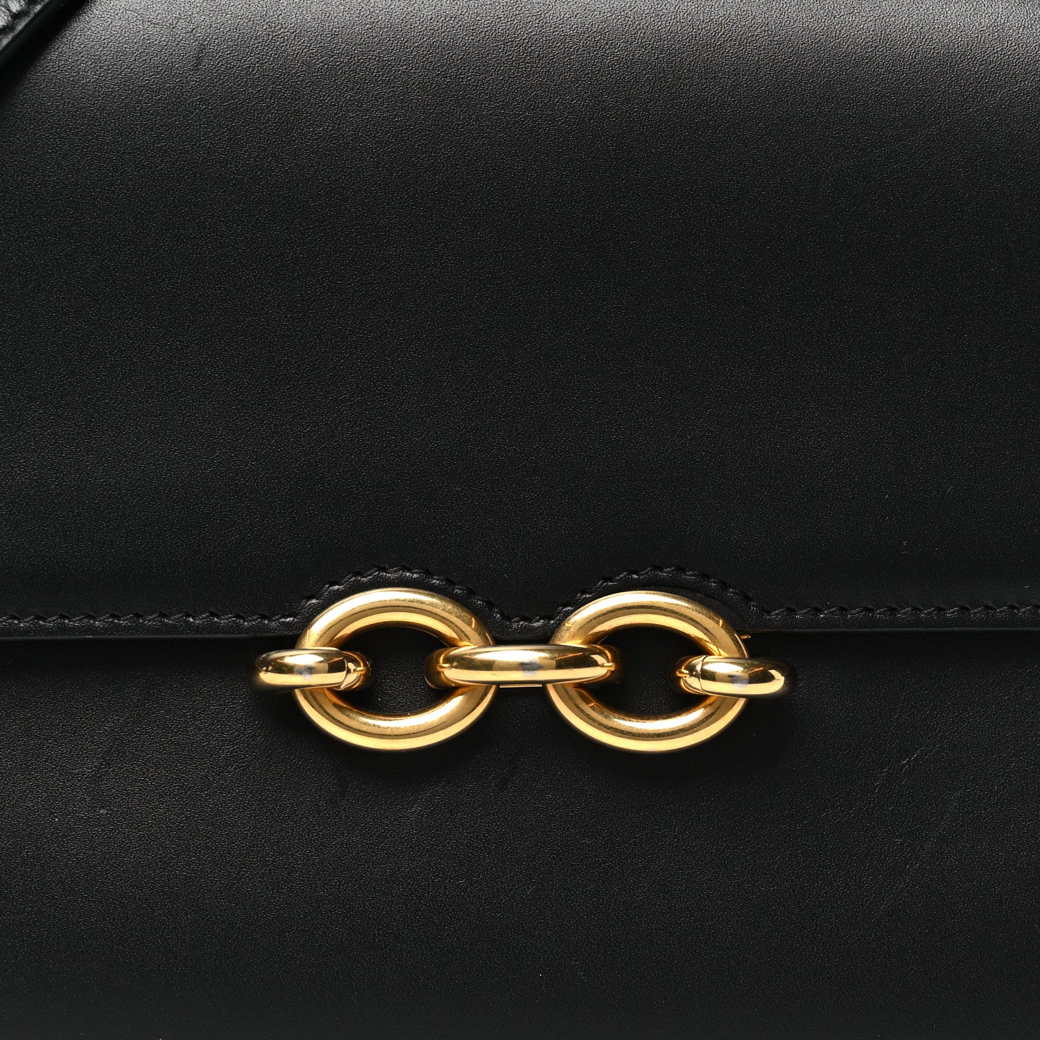 Saint Laurent Smooth Calfskin Le Maillon Satchel Black 8 of 11