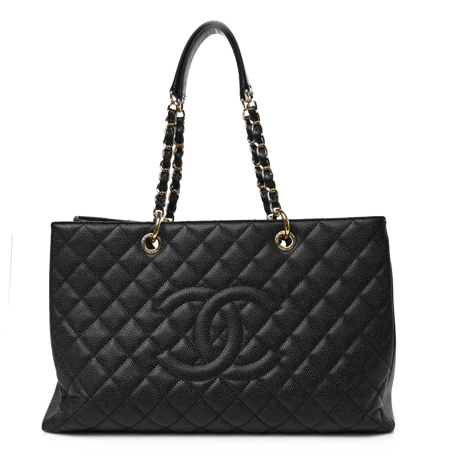 Chanel Caviar Quilted XL Grand Shopping Tote GST Black 1 of 8