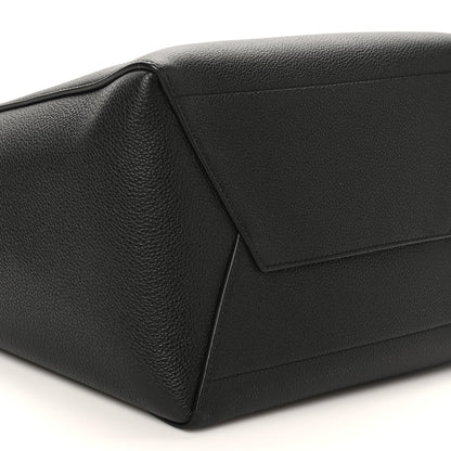 Celine Soft Grained Calfskin Sangle Bucket Bag Black 7 of 8