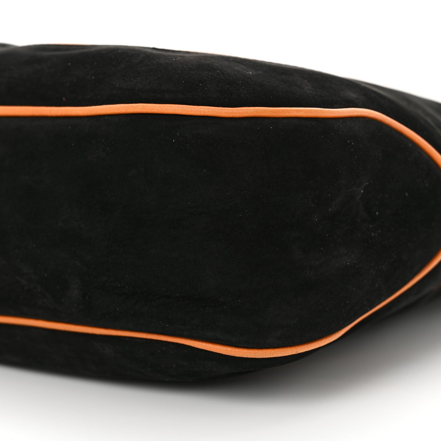 Gucci Nubuck Medium New Jackie Shoulder Bag Black Orange 10 of 12