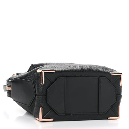 Alexander Wang Pebbled Calfskin Mini Emile Black Rose Gold Hardware 3 of 14