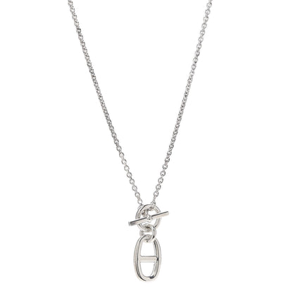 Hermes Sterling Silver Amulette Chaine d'Ancre Necklace 1 of 5