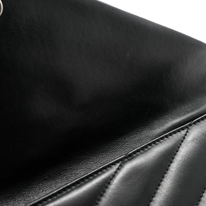 Saint Laurent Calfskin Y Quilted Monogram Loulou Document Holder Black 15 of 25