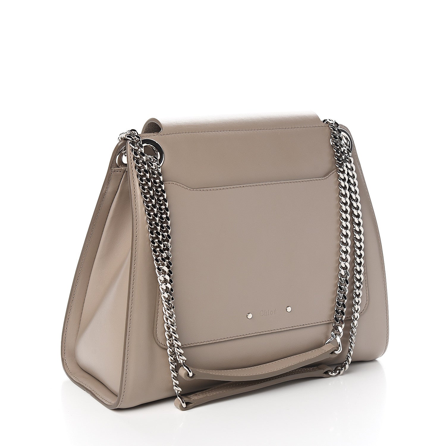 Chloe Shiny Calfskin Medium Annie Shoulder Bag Motty Grey 2 of 9