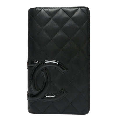 Chanel Calfskin Quilted Cambon Yen Wallet Black 1 of 7