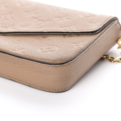 Louis Vuitton Empreinte Pochette Felicie Chain Wallet Papyrus 12 of 17