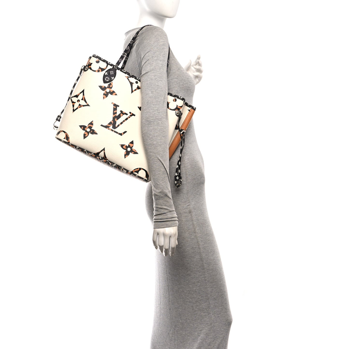 Monogram Giant Jungle Neverfull MM Ivory