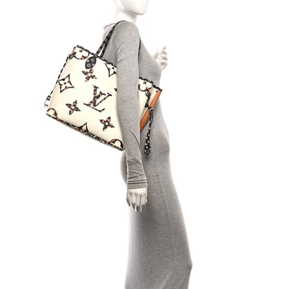 Louis Vuitton Monogram Giant Jungle Neverfull MM Ivory 2 of 12