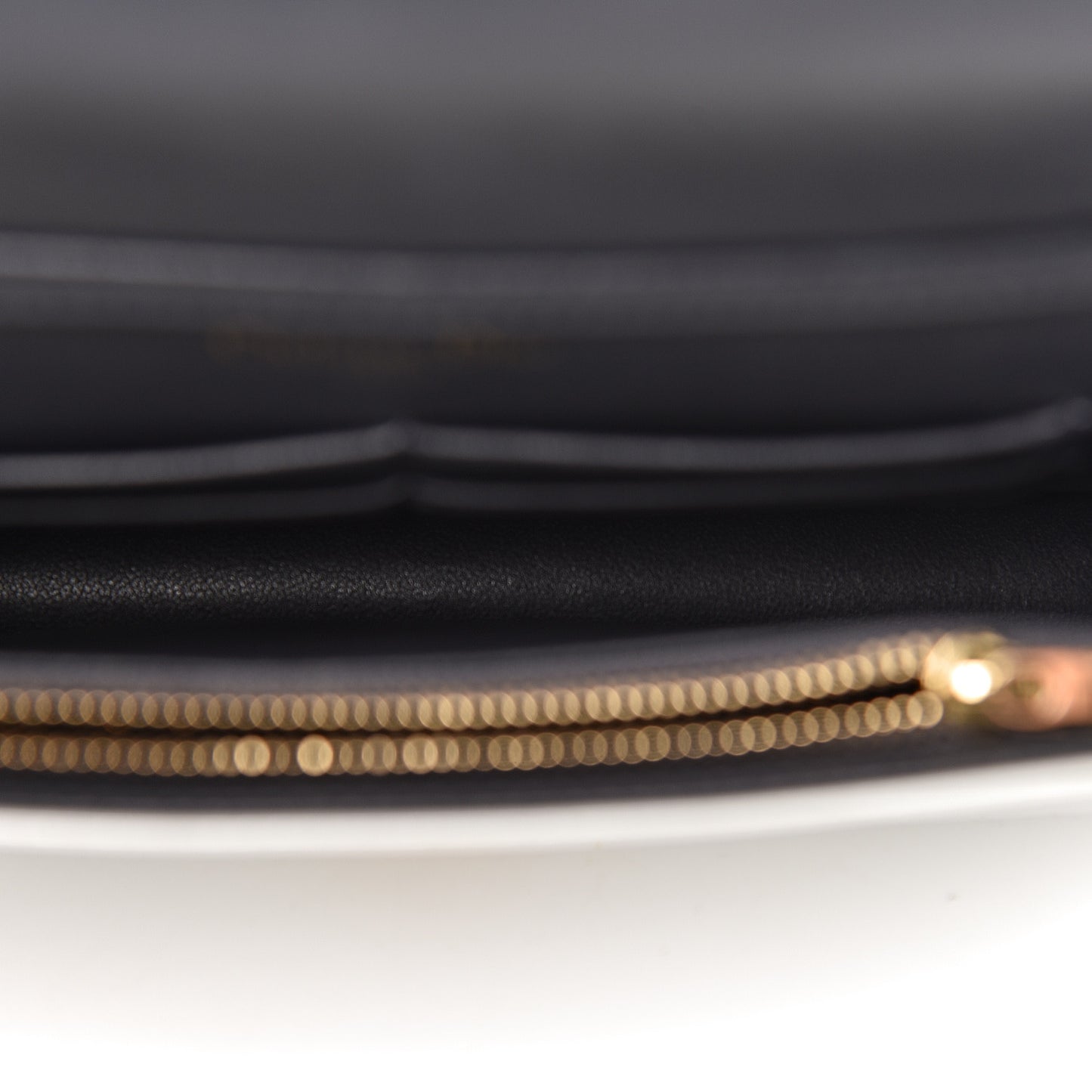 Patent Micro-Cannage Diorama Wallet on Chain Pouch White
