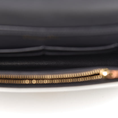 Christian Dior Patent Micro-Cannage Diorama Wallet on Chain Pouch White 7 of 16