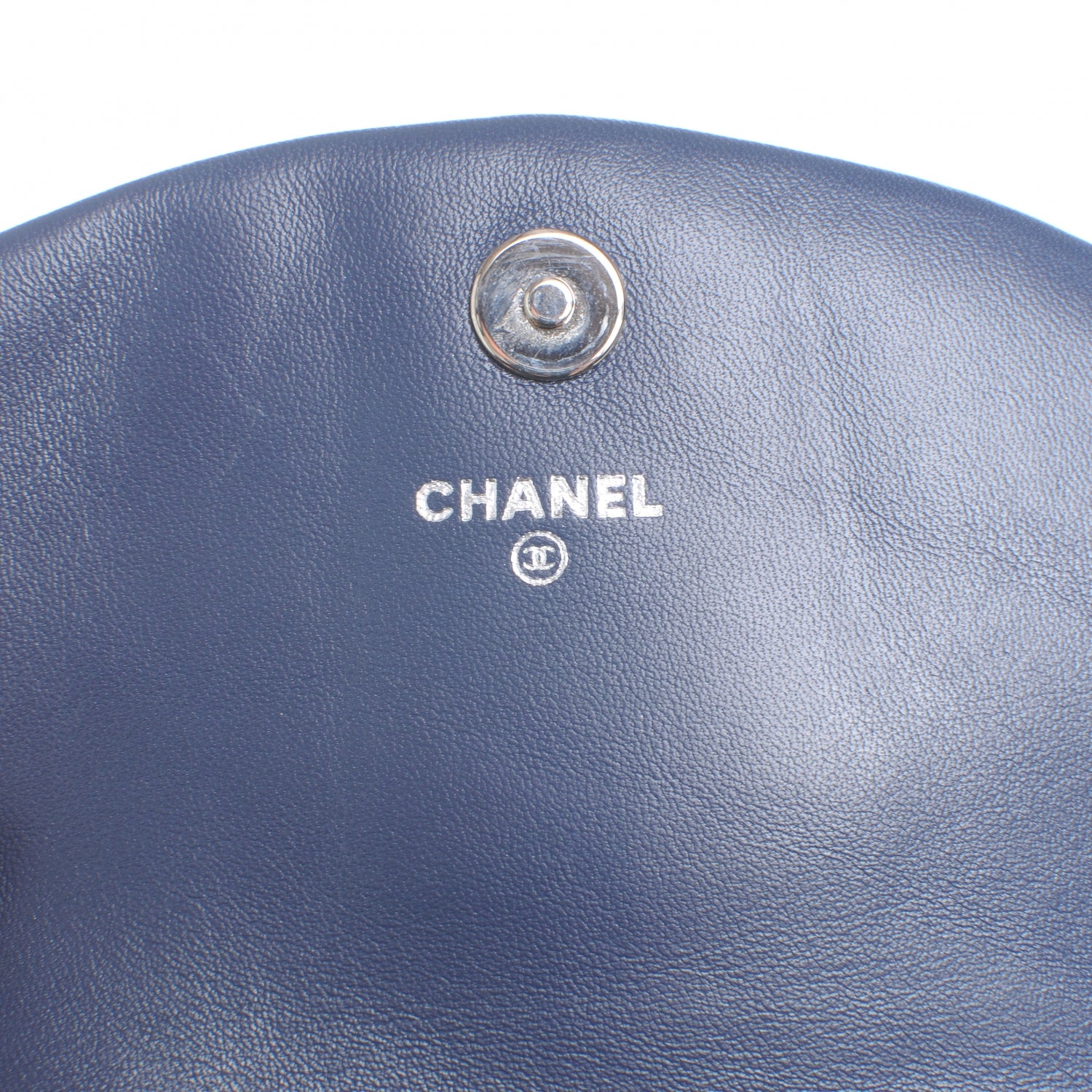 Chanel Caviar Half Moon Wallet On Chain Navy 5 of 9