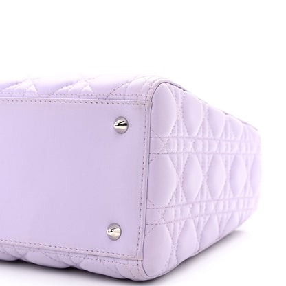 Christian Dior Lambskin Cannage Medium Lady Dior Purple 10 of 14