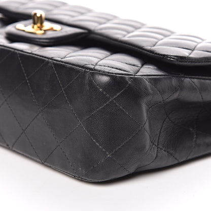 Chanel Lambskin Quilted Medium Double Flap Black 9 of 11