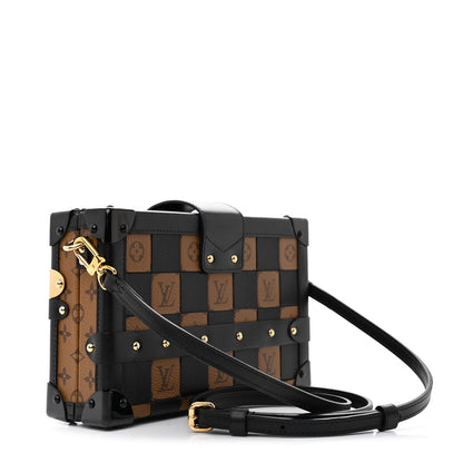 Louis Vuitton Monogram Tressage Petite Malle Black 3 of 10