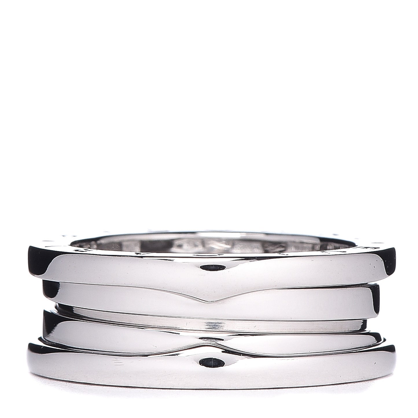 18K White Gold B.Zero1 Two-Band Ring 55 7.25