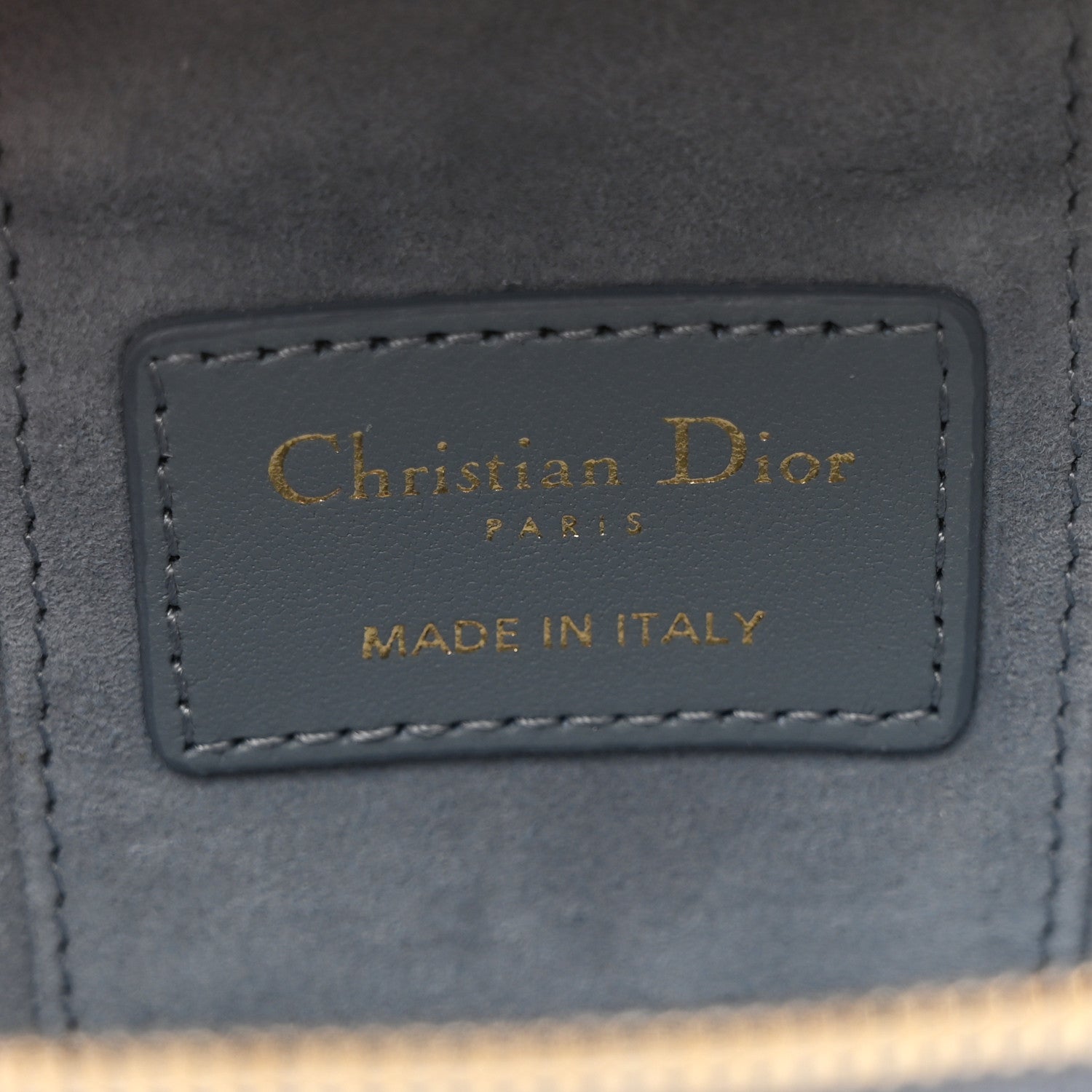Christian Dior Lambskin Cannage Micro Lady Dior Vanity Case Cloud Blue 6 of 9