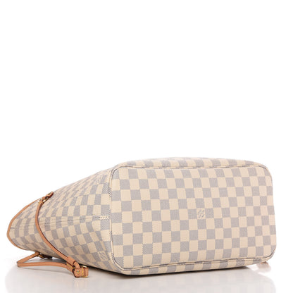 Louis Vuitton Damier Azur Neo Neverfull MM Rose Ballerine 4 of 10