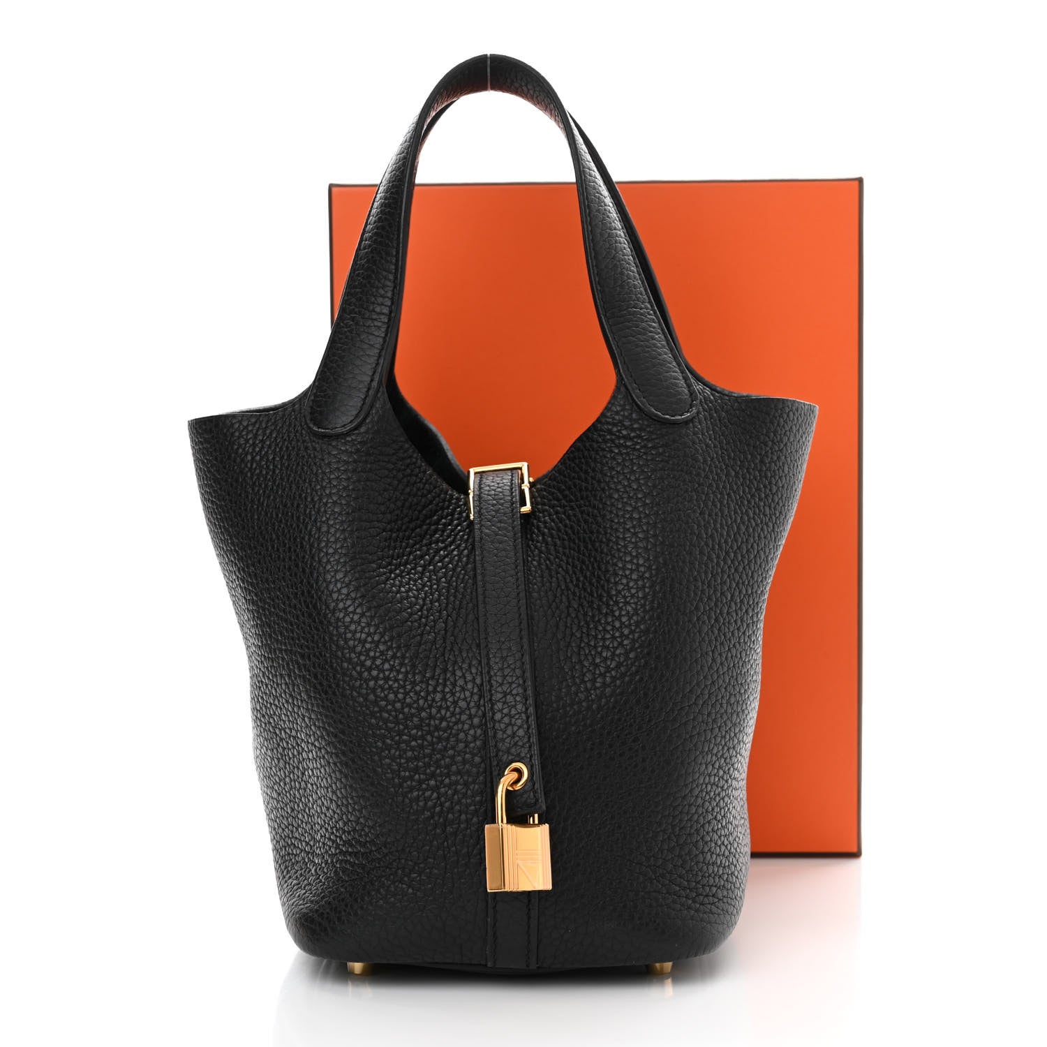 Hermes Taurillon Clemence Picotin Lock 18 PM Black 11 of 11