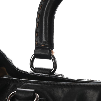 Prada Soft Calf Satchel Black 11 of 11