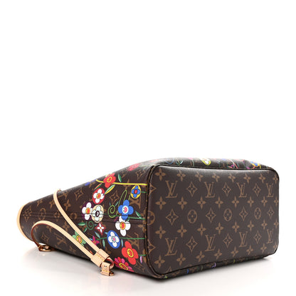 Louis Vuitton LV X TM Monogram Flowers Neverfull MM 5 of 10