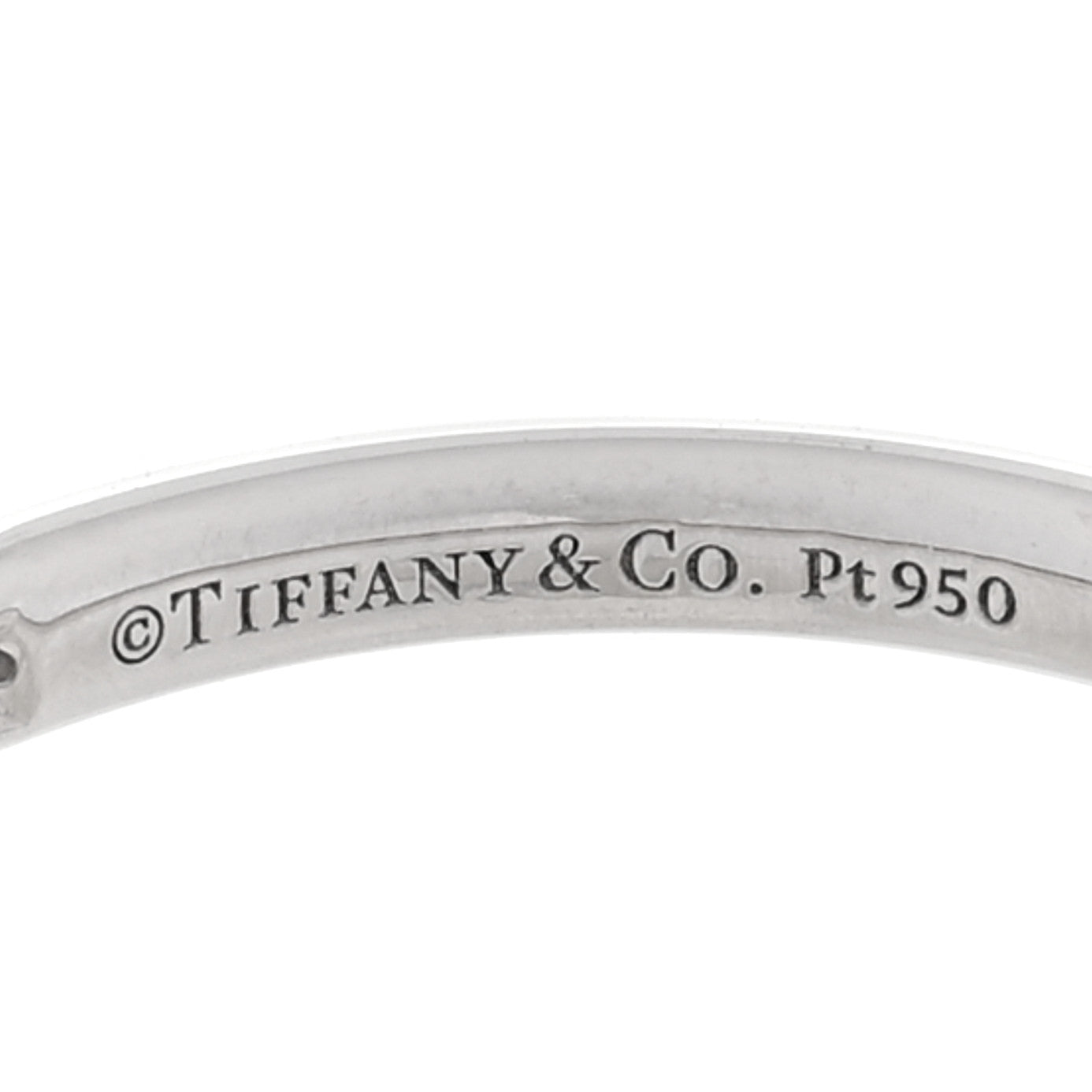Platinum Diamond .17ctw Soleste Half Eternity Band Ring 48 4.5