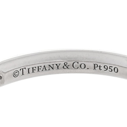 Tiffany Platinum Diamond .17ctw Soleste Half Eternity Band Ring 48 4.5 4 of 4