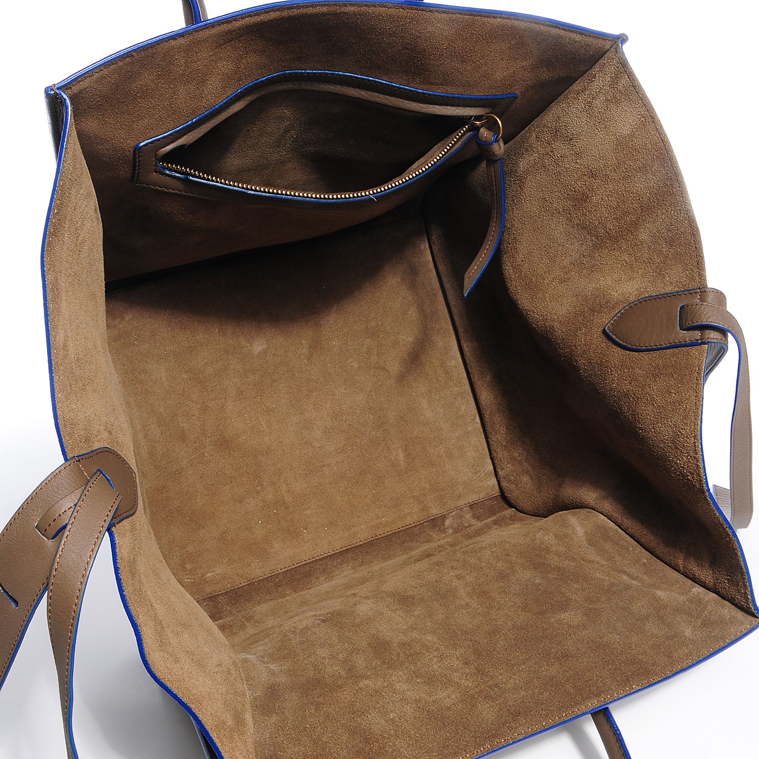 Celine Supple Calfskin Medium Phantom Luggage Grey Blue 5 of 8