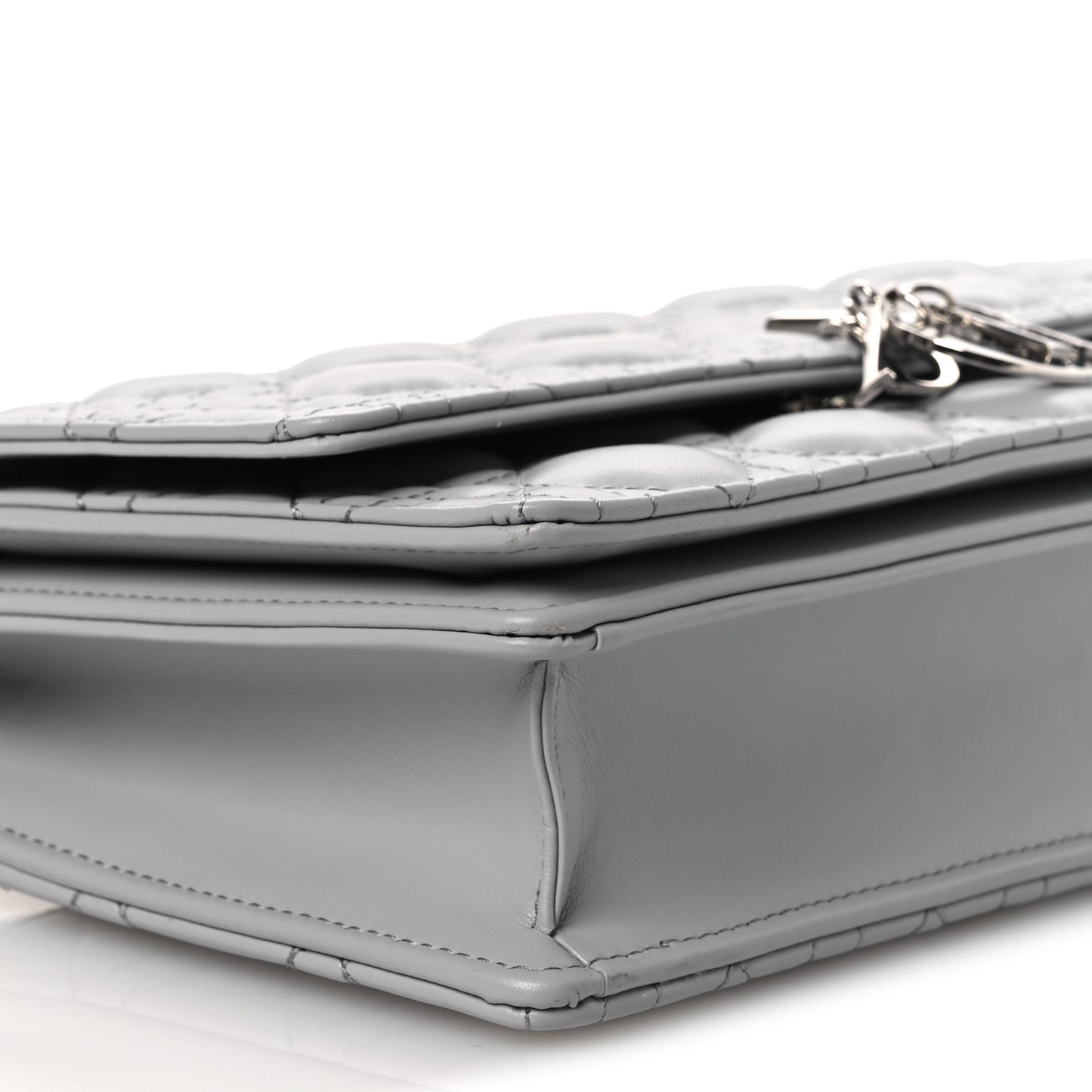 Lambskin Cannage My Dior Top Handle Bag Cloud Blue