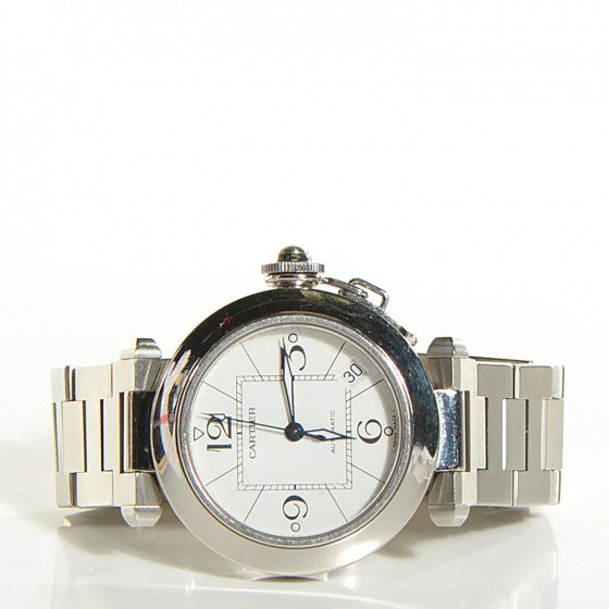Cartier Stainless Steel 35mm Pasha C Automatic Watch 3 of 20