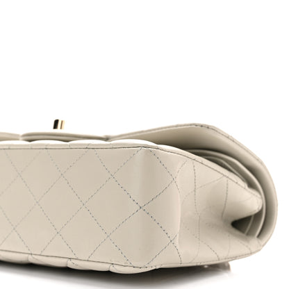 Chanel Lambskin Quilted Small Double Flap Grey 10 of 11