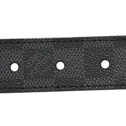 Louis Vuitton Damier Graphite Calfskin Belt 90 36 Black 3 of 8