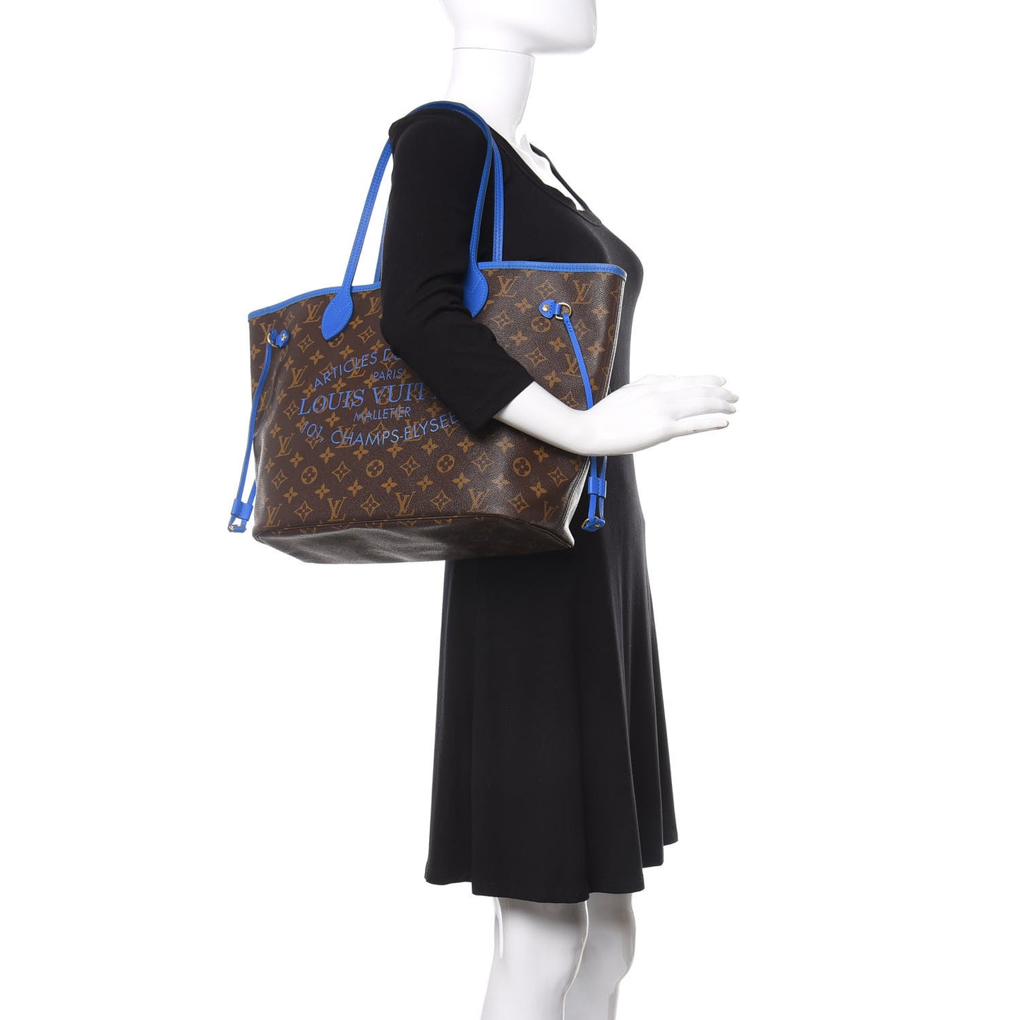 Monogram Articles de Voyage Ikat Neverfull MM Grand Blue
