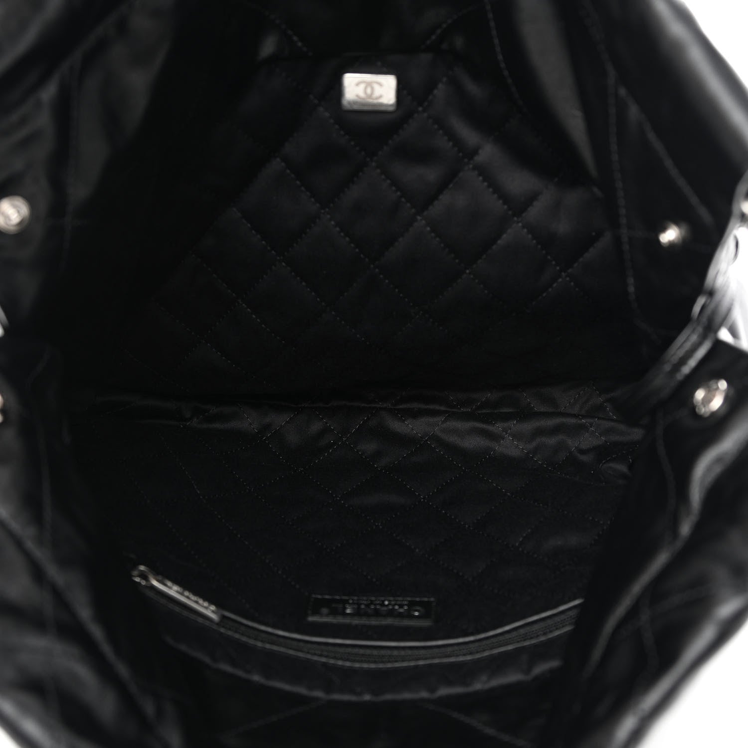 Chanel Shiny Calfskin Quilted Small Chanel 22 Black 6 of 11