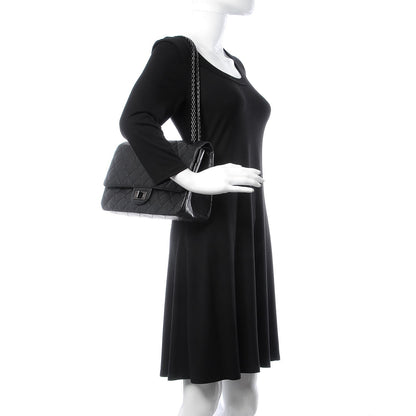 Chanel Crumpled Calfskin Quilted 2.55 Reissue 227 Flap So Black 2 of 15