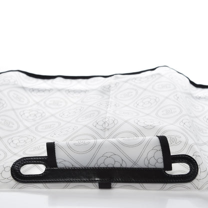 Chanel PVC Calfskin Coco Bag Raincoat White Black 8 of 8