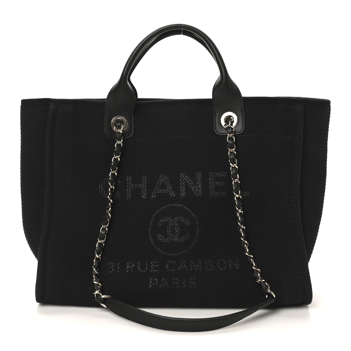 Mixed Fibers Small Deauville Tote Black