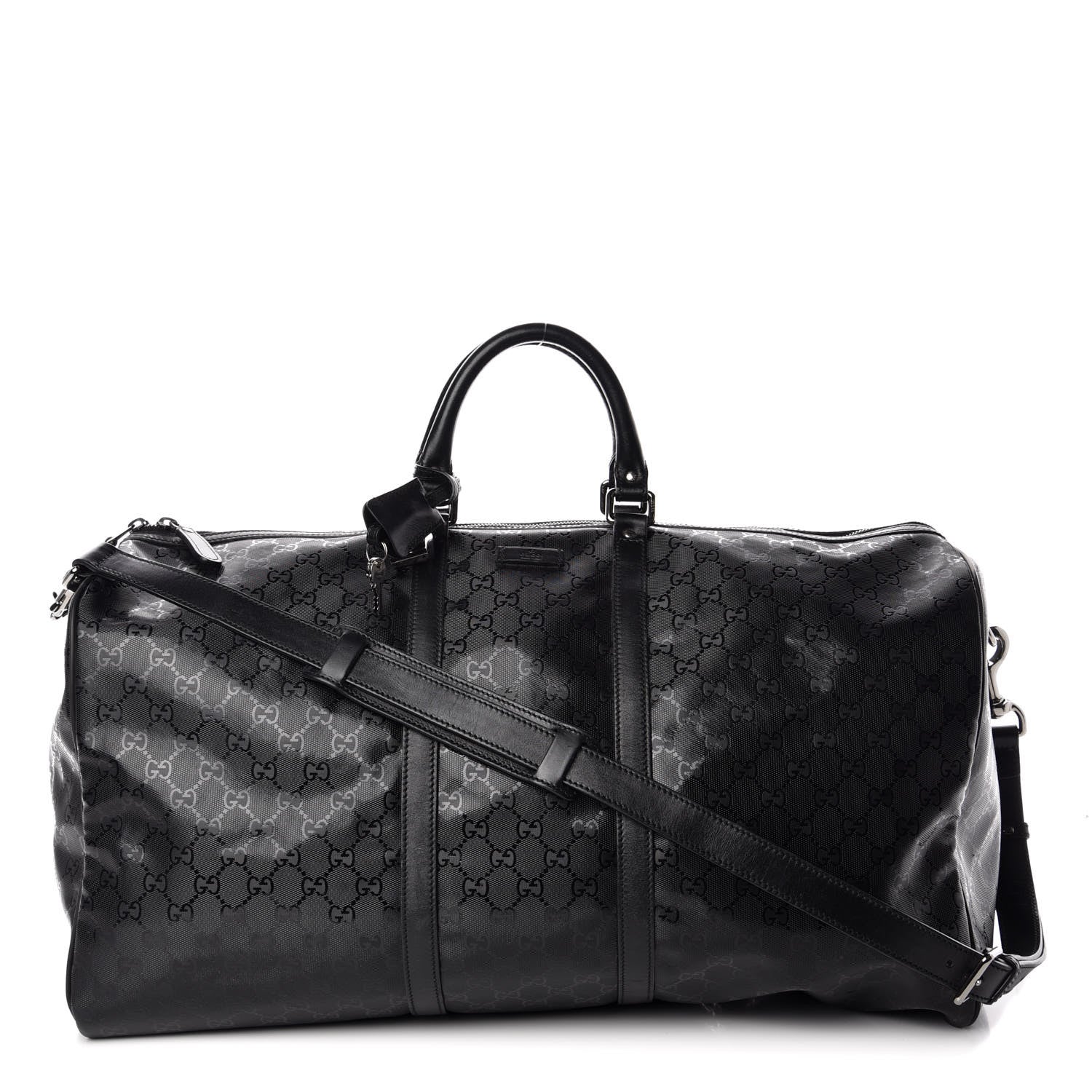 Gucci Imprime Monogram Large Carry On Duffle Black 1 of 9