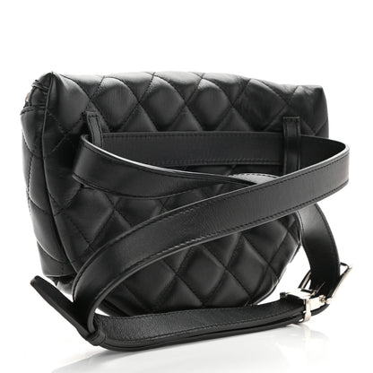 Chanel Calfskin Quilted Waist Belt Bag Black 3 of 10