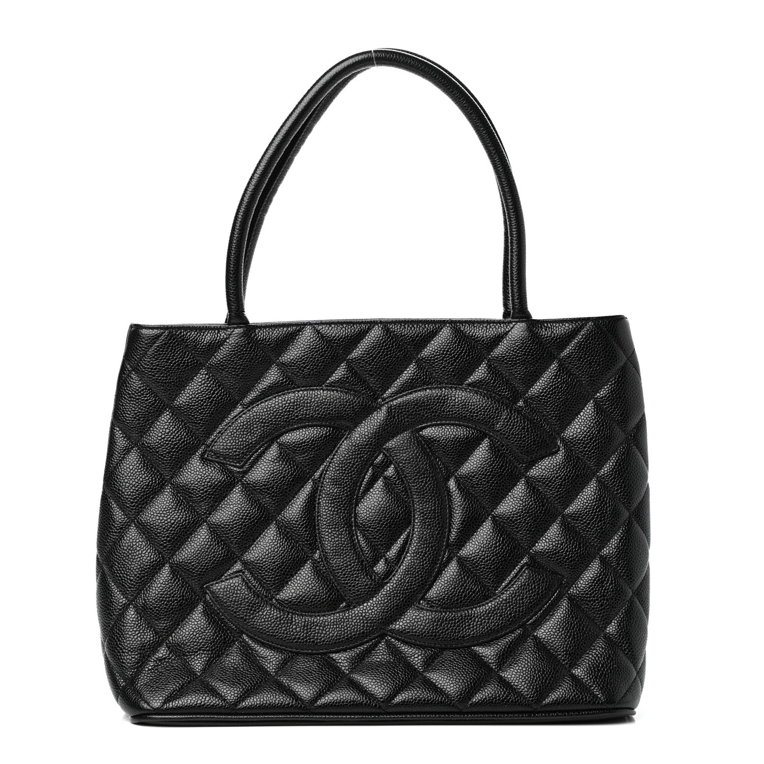 Chanel Caviar Quilted Medallion Tote Black 1 of 9