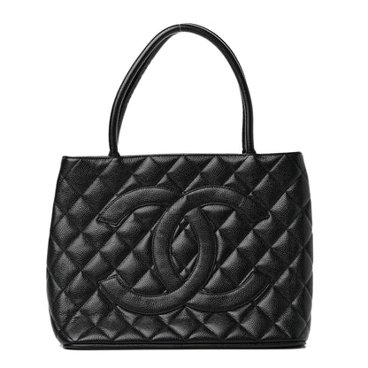 Chanel Caviar Quilted Medallion Tote Black 1 of 9