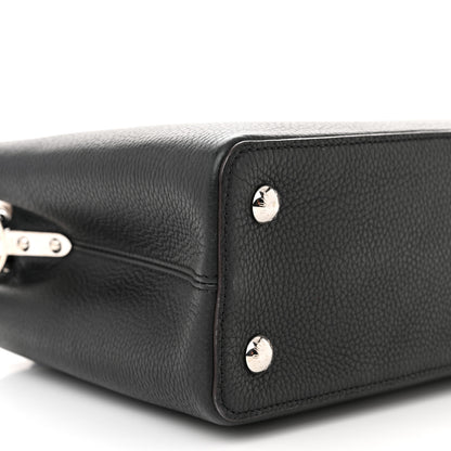 Louis Vuitton Taurillon Snakeskin Capucines PM Black 8 of 9