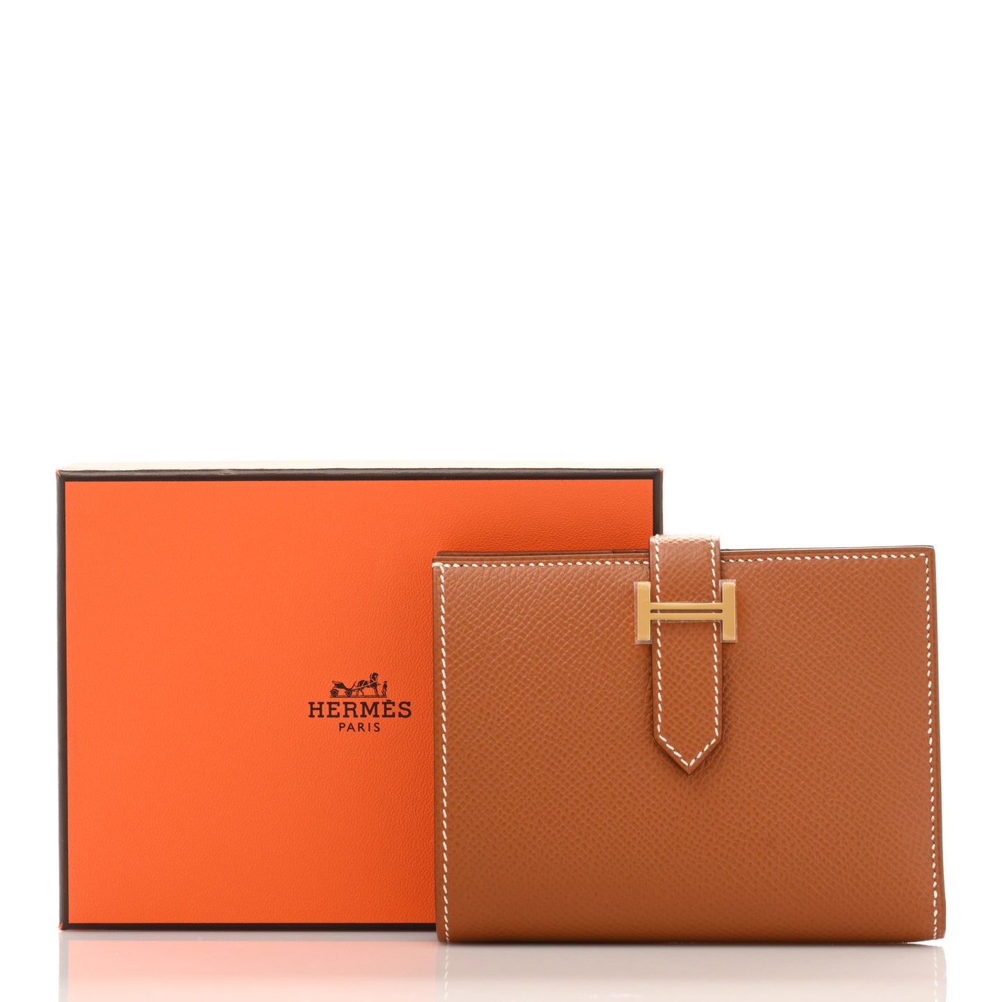 Epsom Bearn Compact Wallet Gold