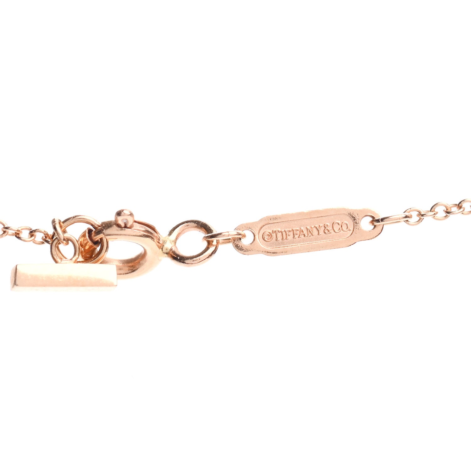 Tiffany 18K Yellow Gold Small T Smile Pendant Necklace 4 of 4