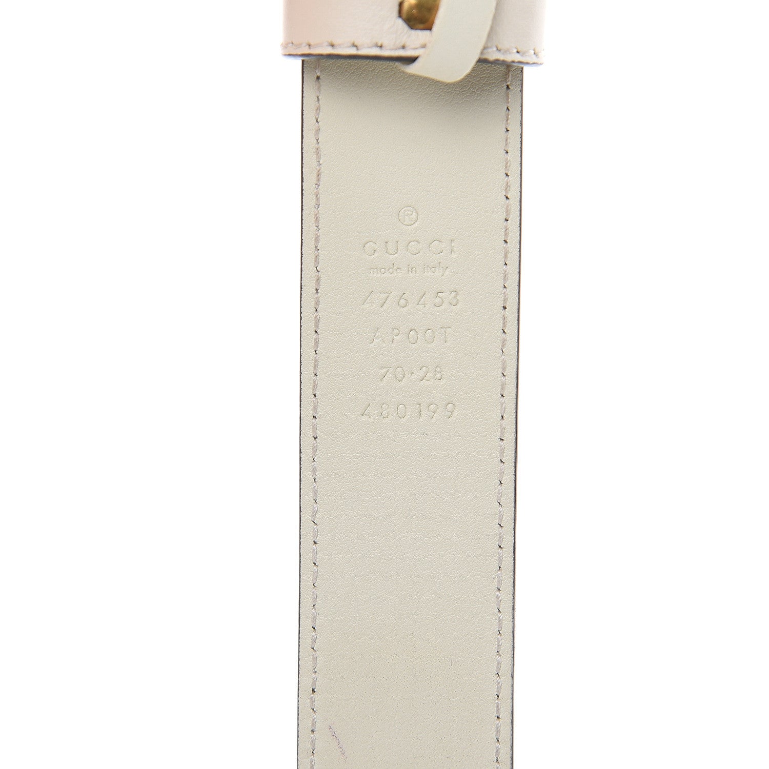 Gucci Calfskin Dionysus 30mm Belt 70 28 Mystic White 4 of 6