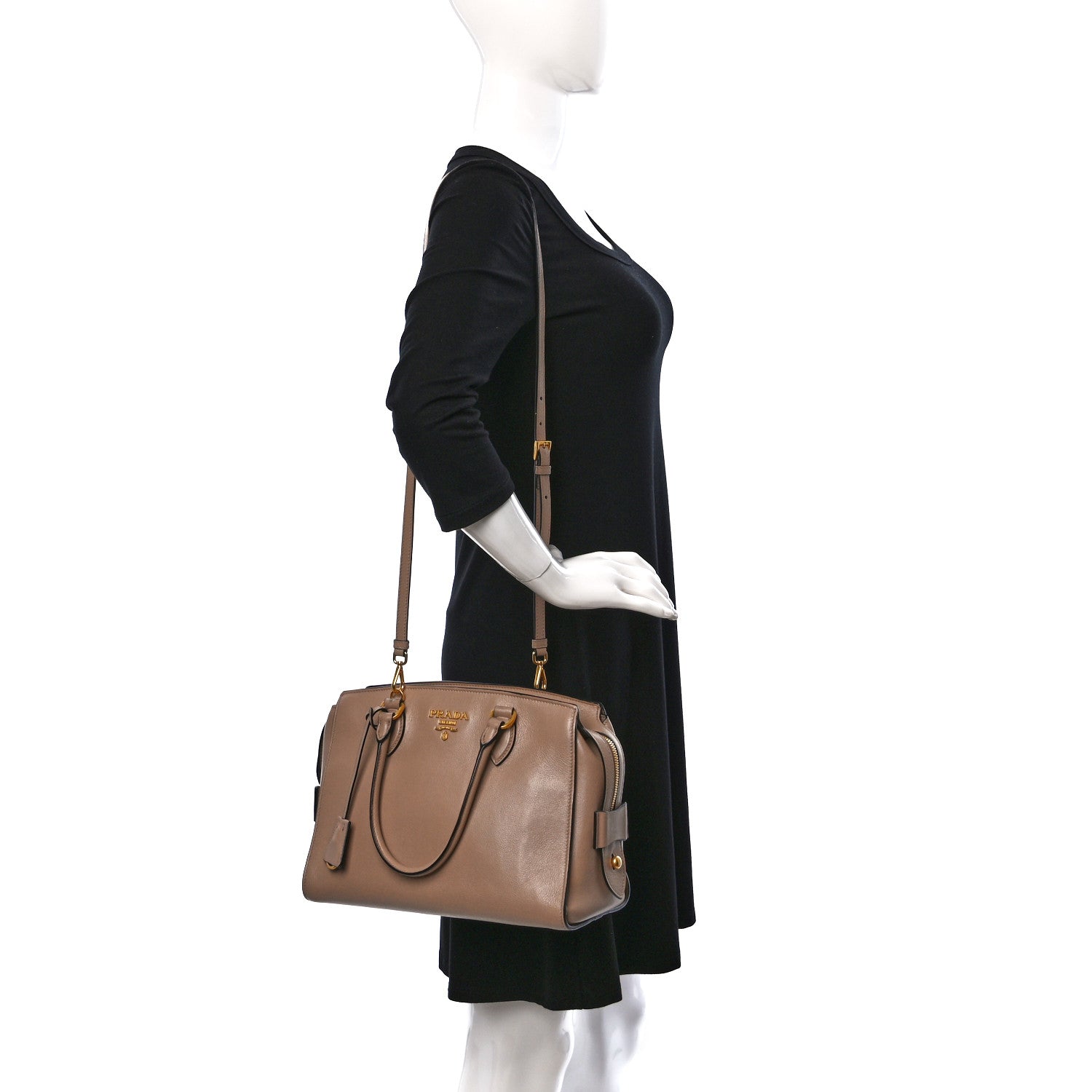 Prada Glace Calfskin Tote Cammeo 2 of 13